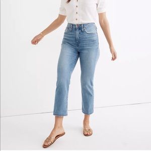 Curvy classic straight tall Madewell jean